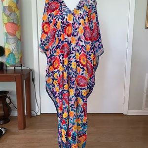 Long hand embroidered dress